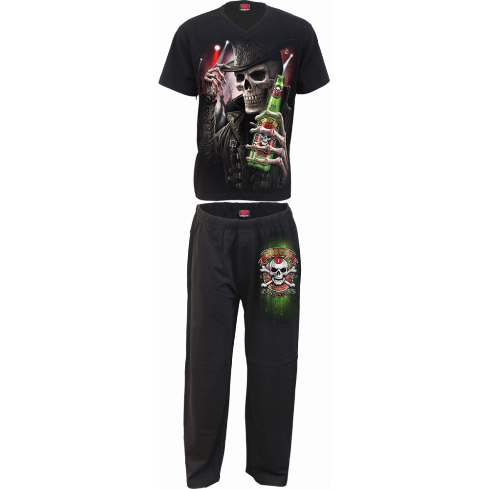 Spiral - TRIPLE 6 Pyjama - Schwarz